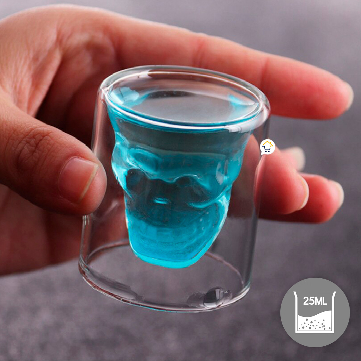 Miniatura 5 de Copa Calavera 3D 25Ml Copa VC3D25M